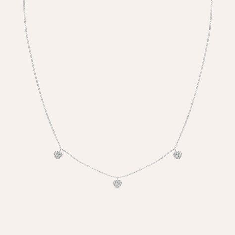 Collana Christelle Oro Bianco Cristallo - Collane Donna | Stroili