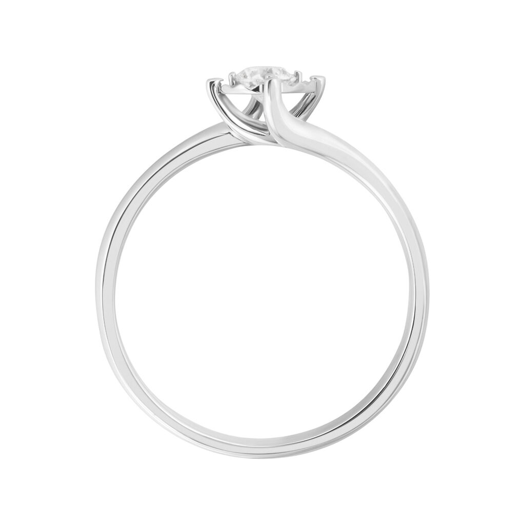 Anello Solitario Diamotion Oro Bianco Diamante