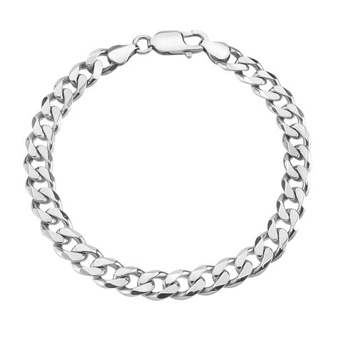 Bracciale Catena Gentleman Argento Rodiato - Bracciali Uomo | Stroili
