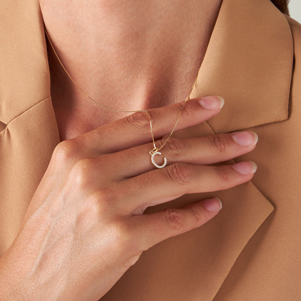 Pendente Poème Oro Giallo Cubic Zirconia - Ciondoli Donna | Stroili