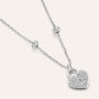 Pendente Love Beats Argento Rodiato Cubic Zirconia