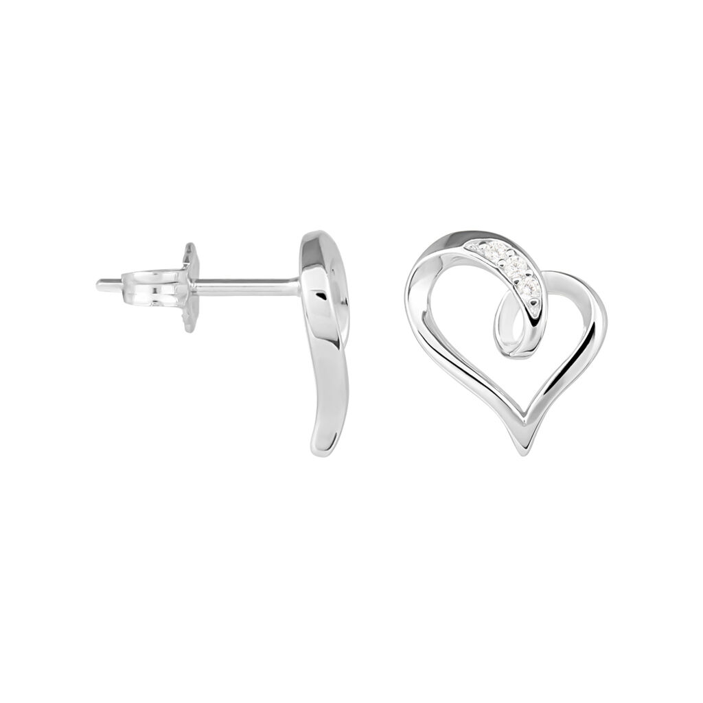 Orecchini Lobo Silver Shine Argento Rodiato Cubic Zirconia - Orecchini a Lobo Donna | Stroili