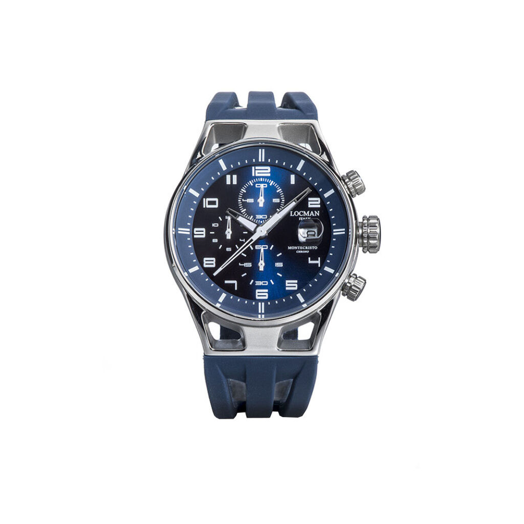 Orologio Al Quarzo Locman Montecristo 0542a02s-00blwhsb - Orologi con Datario Uomo | Stroili