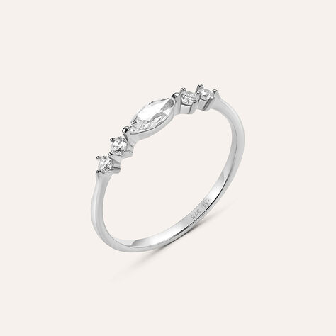 Anello Riviere Claire Oro Bianco Cubic Zirconia - Anelli Riviere Donna | Stroili