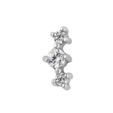 Piercing Orecchio Moonlight Acciaio Cristallo