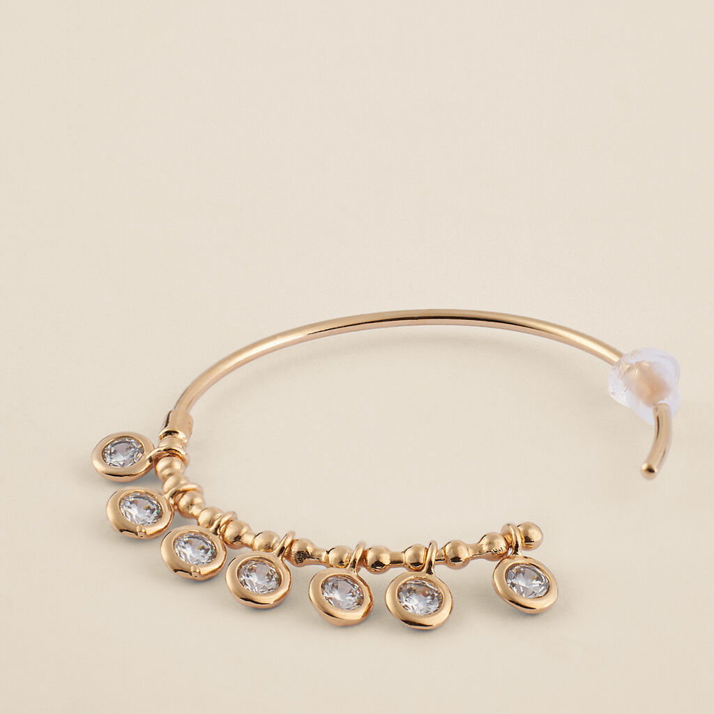 Orecchini A Cerchio Golden Dream Placcato Oro Giallo Cubic Zirconia