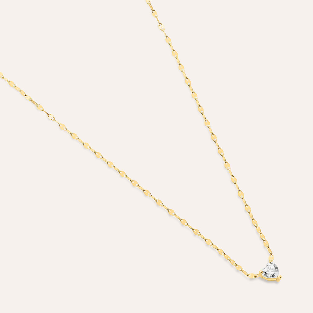 Collana Punto Luce Claire Oro Giallo Cubic Zirconia