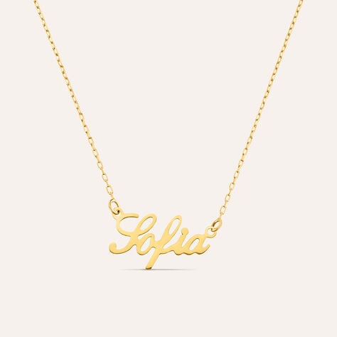 Collana Sofia Gold Names Oro Giallo - Collane Unisex | Stroili
