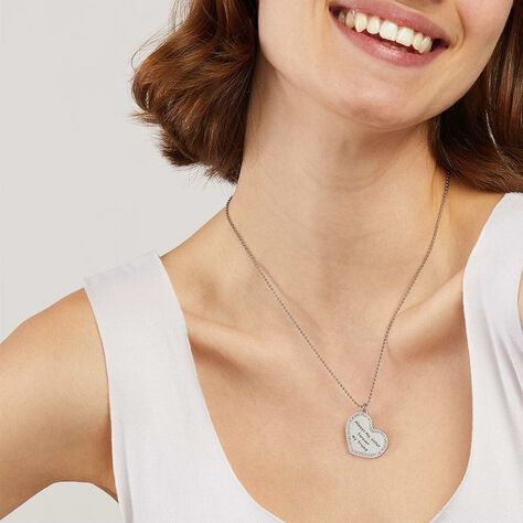 Collana Lady Message Acciaio Cristallo - Collane Donna | Stroili