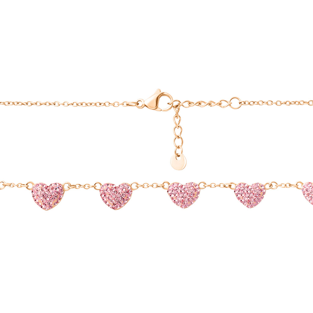 Collana Lady Phantasya Acciaio Rosa Cristallo - Collane Donna | Stroili