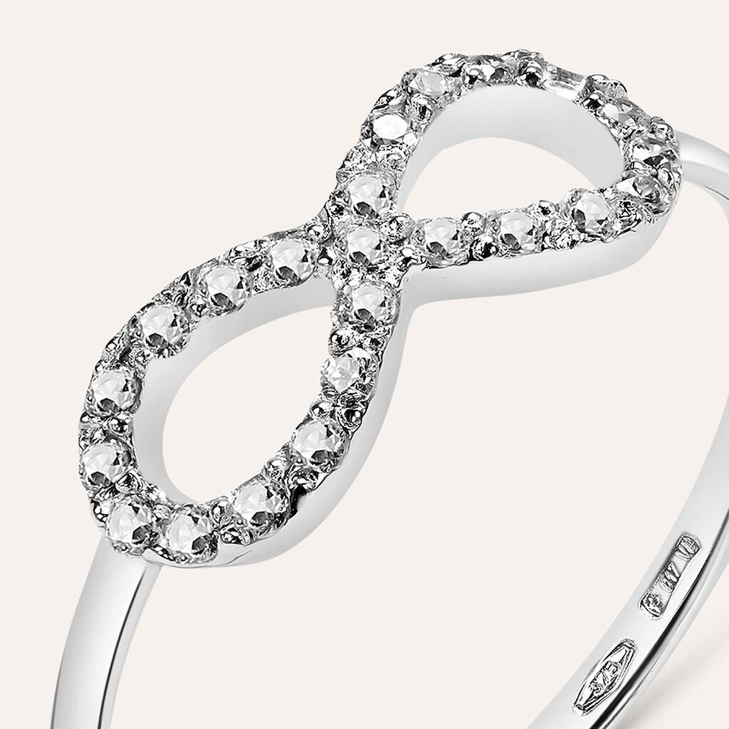 Anello Fantasia Claire Oro Bianco Cubic Zirconia - Anelli con Pietre Donna | Stroili