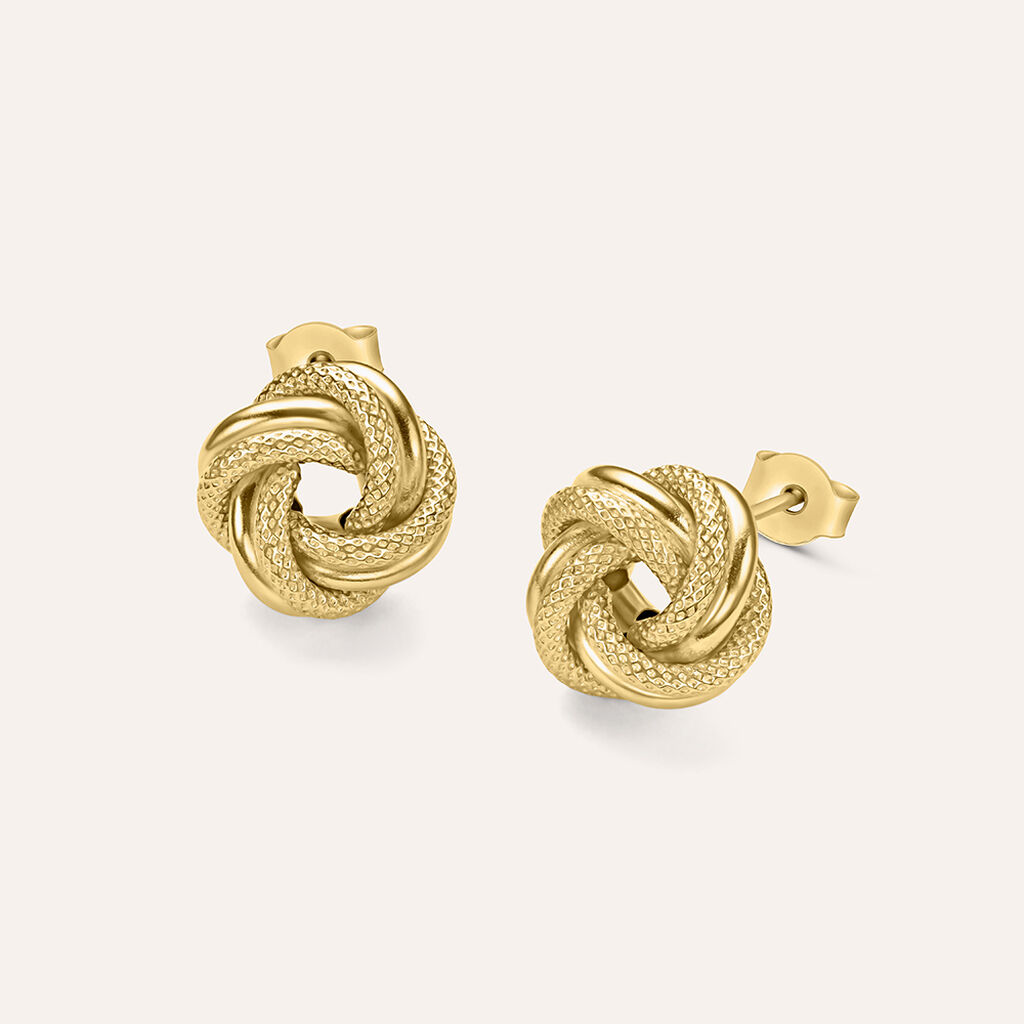 Orecchini Lobo Gold Essence Oro Giallo - Orecchini a Lobo Donna | Stroili