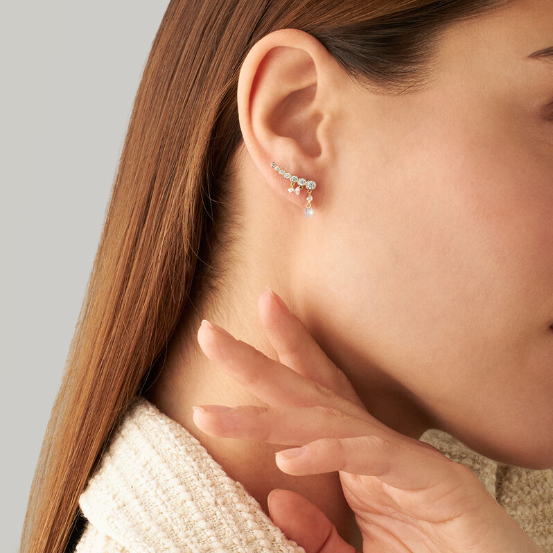 Orecchini Lobo Bon Ton Oro Giallo Cubic Zirconia - Orecchini a Lobo Donna | Stroili