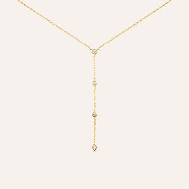 Collana Punto Luce Silver Glow Argento Dorato Cubic Zirconia