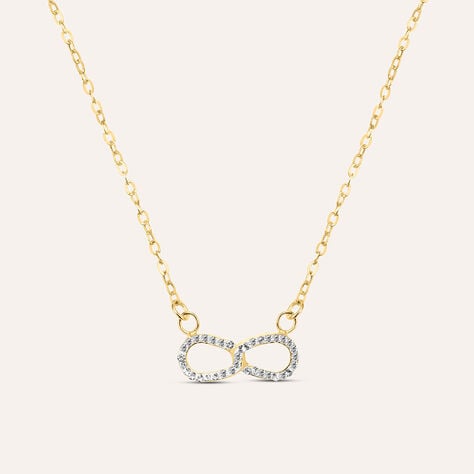 Collana Christelle Oro Giallo Cristallo - Collane Donna | Stroili
