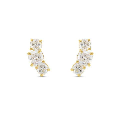 Orecchini Lobo Trilogy Bon Ton Oro Giallo Cubic Zirconia - Orecchini a Lobo Donna | Stroili