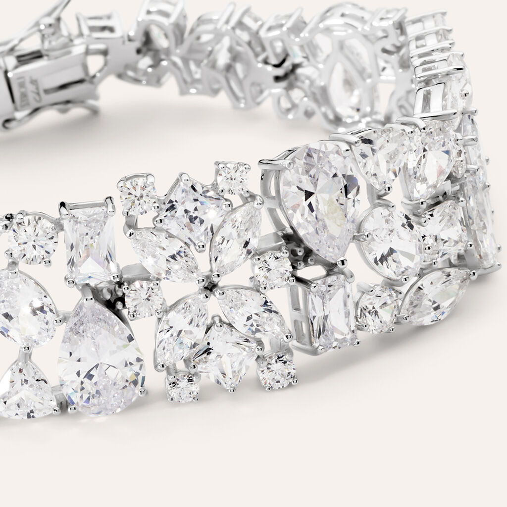 Bracciale Silver Elegance Argento Rodiato Cubic Zirconia