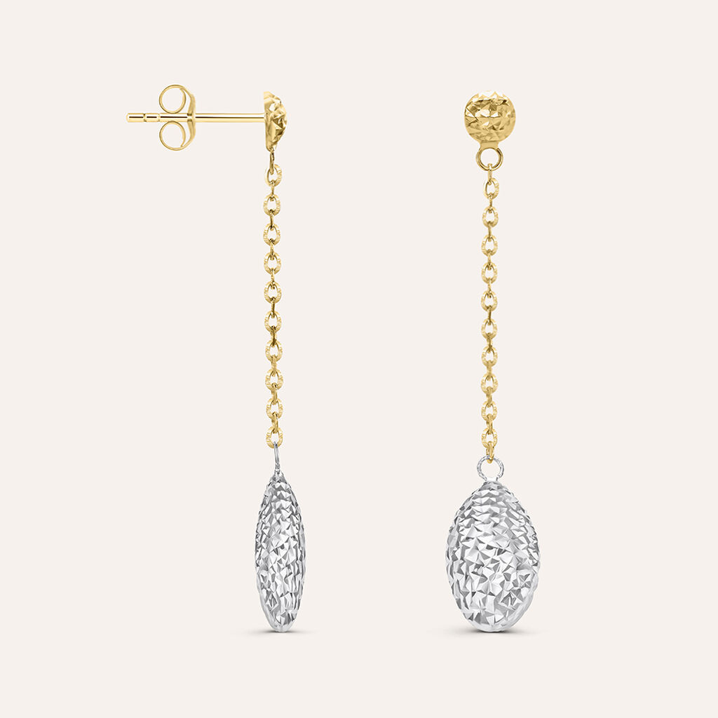 Orecchini Pendenti Golden Lover Oro Bicolore - Orecchini Pendenti Donna | Stroili