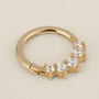Piercing Orecchio Daith Bon Ton Oro Bianco Cubic Zirconia