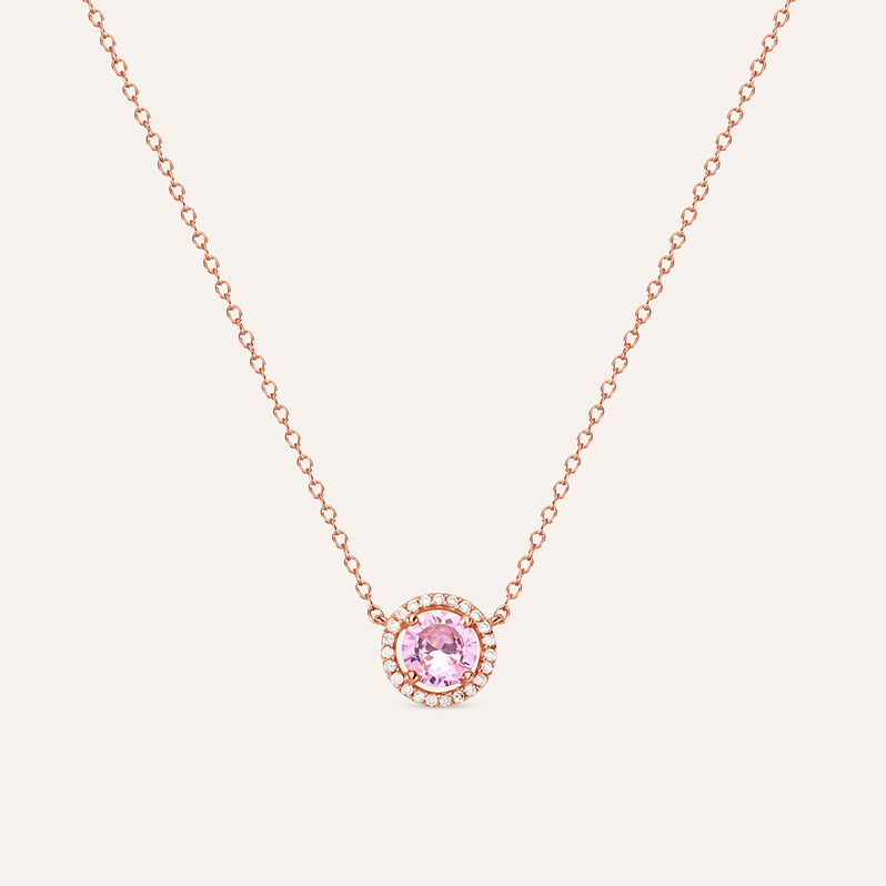 Collana Punto Luce Silver Rainbow Argento Rosa Cubic Zirconia - Collane Punto Luce Donna | Stroili