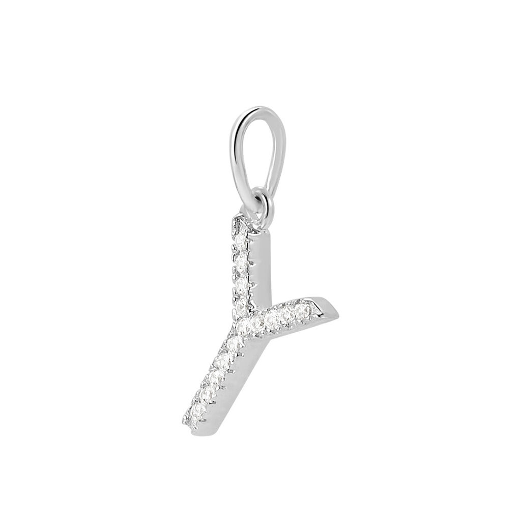 Pendente Poème Oro Bianco Cubic Zirconia - Ciondoli Donna | Stroili
