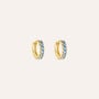 Orecchini A Cerchio Toujours Oro Giallo Cubic Zirconia