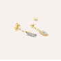 Orecchini Pendenti Crystal Gold Oro Giallo Cristallo