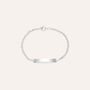 Bracciale Con Targhetta Holy Oro Bianco