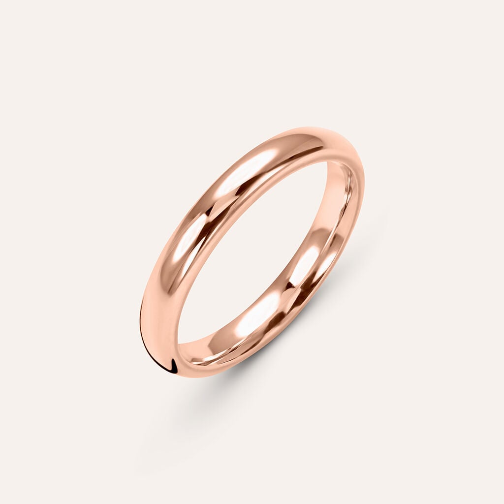 Fede Comoda 3 mm Oro Rosa