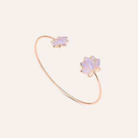 Bangle Lady Sweet Acciaio Rosa Cristallo - Bracciali Rigidi Donna | Stroili
