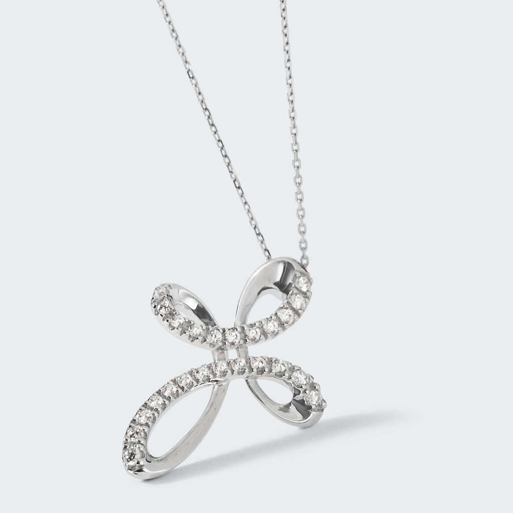 Collana Claire Oro Bianco Cubic Zirconia - Collane Donna | Stroili
