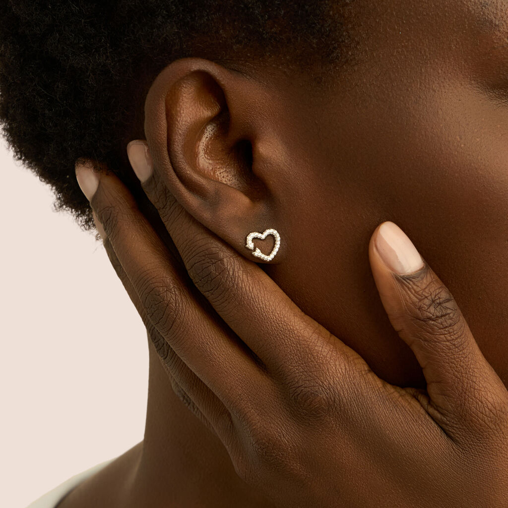 Orecchini Lobo Silver Moments Argento Rodiato Cubic Zirconia