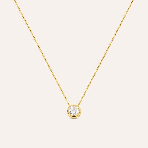 Collana Punto Luce Silver Glow Argento Dorato Cubic Zirconia - Collane Punto Luce Donna | Stroili