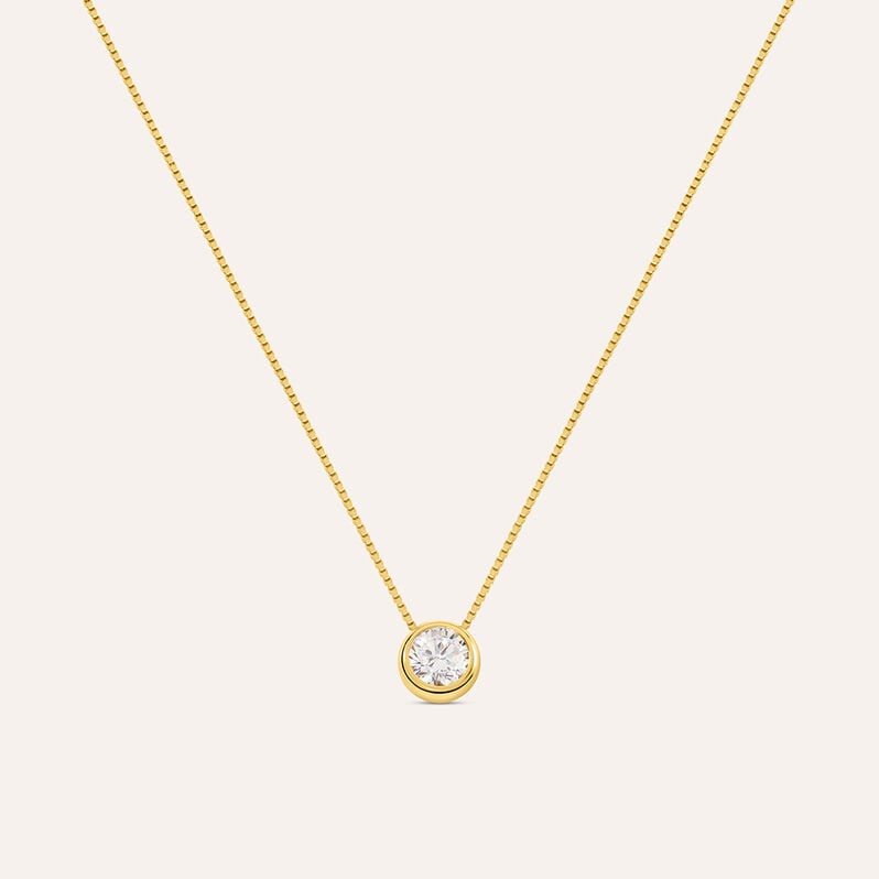 Collana Punto Luce Silver Glow Argento Dorato Cubic Zirconia - Collane Punto Luce Donna | Stroili