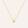 Collana Punto Luce Silver Glow Argento Dorato Cubic Zirconia