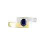 Anello Charlotte Oro Giallo Zaffiro Diamante
