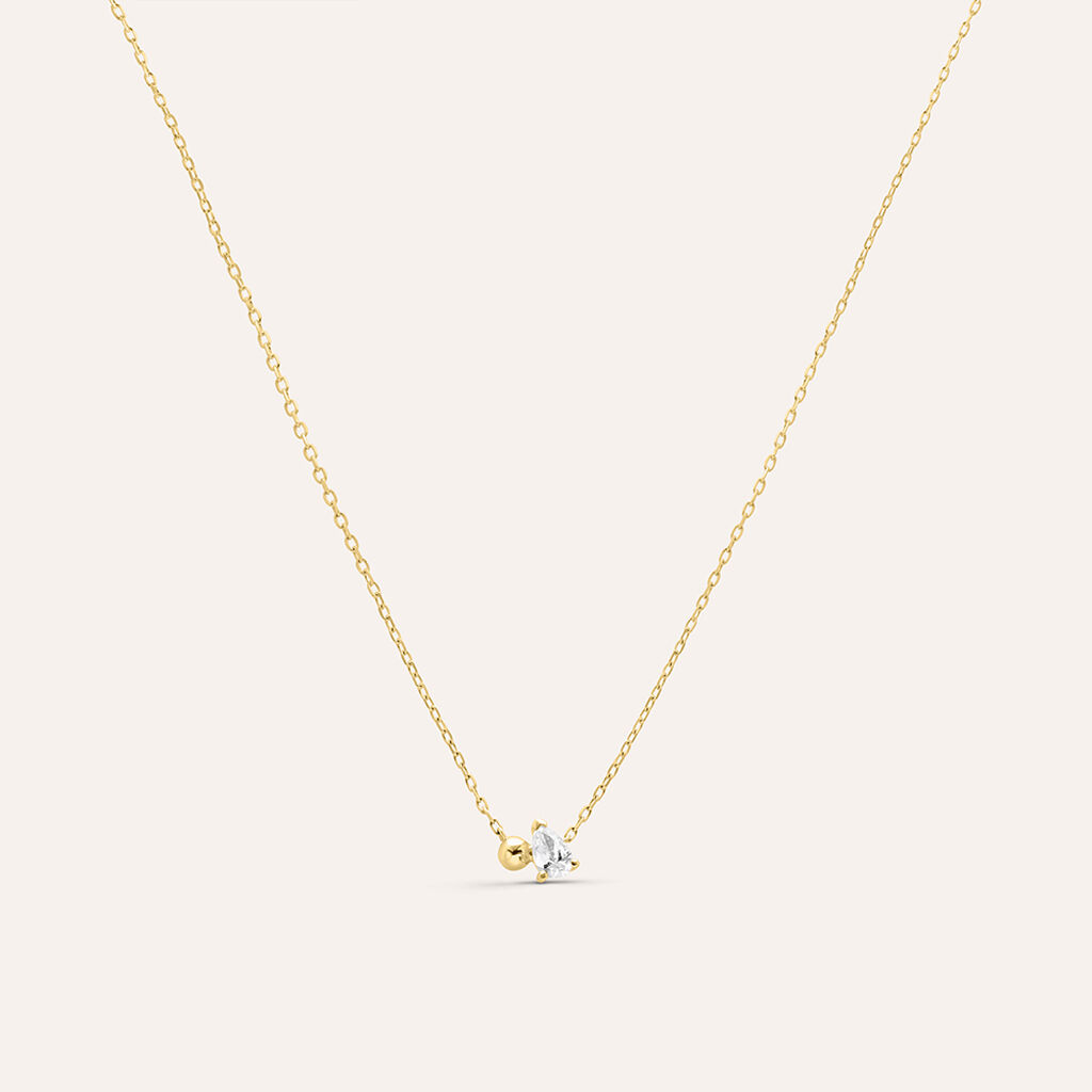 Collana Diamade Glam Oro Giallo Diamante Lab-Grown