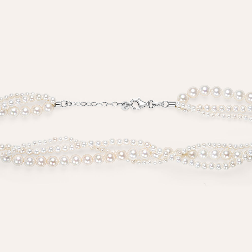 Collana Silver Pearls Argento Rodiato Perla sintentica - Collane Donna | Stroili