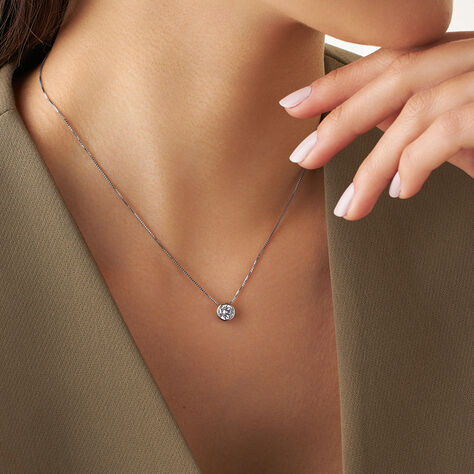 Collana Punto Luce Silver Elegance Argento Rodiato Cubic Zirconia - Collane Punto Luce Donna | Stroili