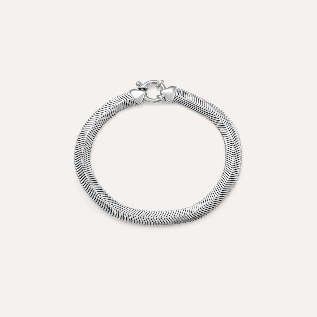 Bracciale Catena Silver Collection Argento Rodiato