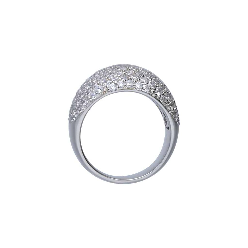 Anello Fascia Silver Shine Argento Rodiato Cubic Zirconia - Anelli con Pietre Donna | Stroili