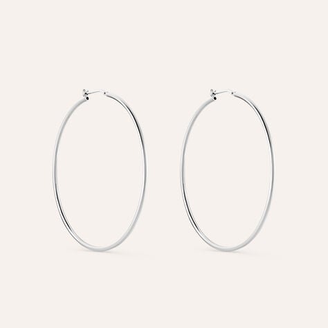 Orecchini A Cerchio Silver Collection Argento Rodiato - Orecchini a Cerchio Donna | Stroili
