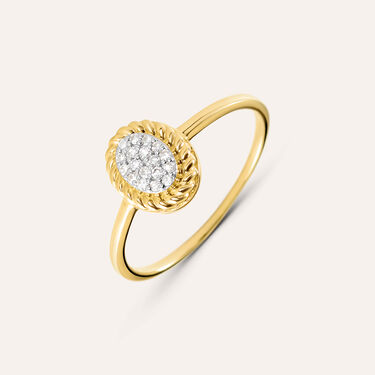 Anello Fantasia Sophia Oro Giallo Diamante