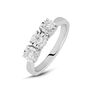 Anello Trilogy Diamotion Oro Bianco Diamante
