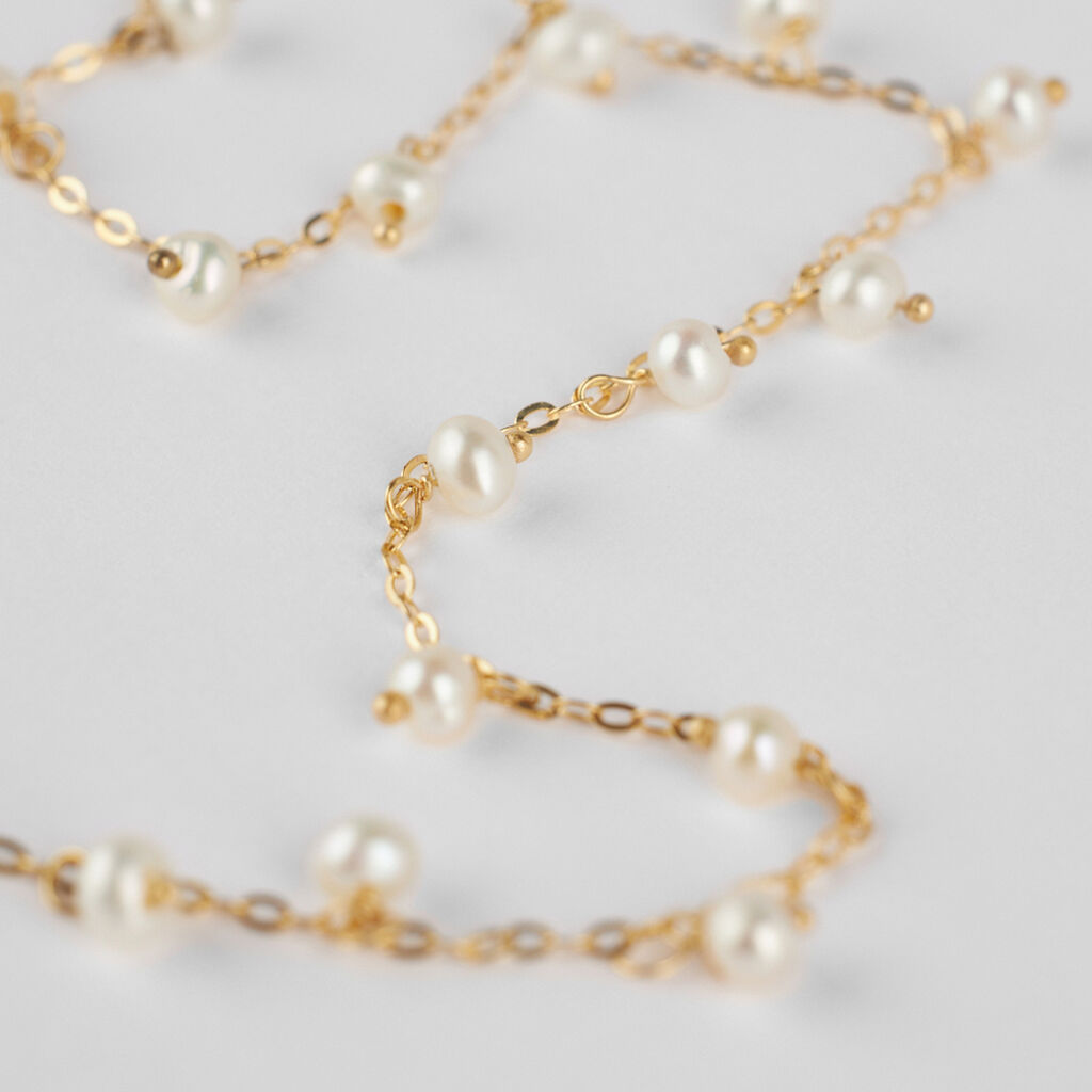 Collana Gabrielle Oro Giallo Perla D'Acqua Dolce - Collane Donna | Stroili