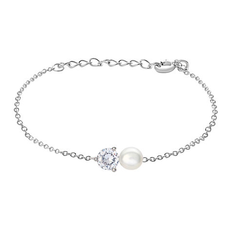 Bracciale Silver Pearls Argento Rodiato Perla sintetica Cubic Zirconia - Bracciali Donna | Stroili