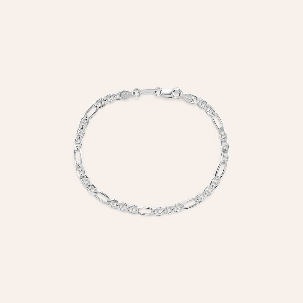 Bracciale Catena Gentleman Argento Rodiato - Bracciali Uomo | Stroili