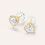Orecchini Lobo Punto Luce Claire Oro Giallo Cubic Zirconia