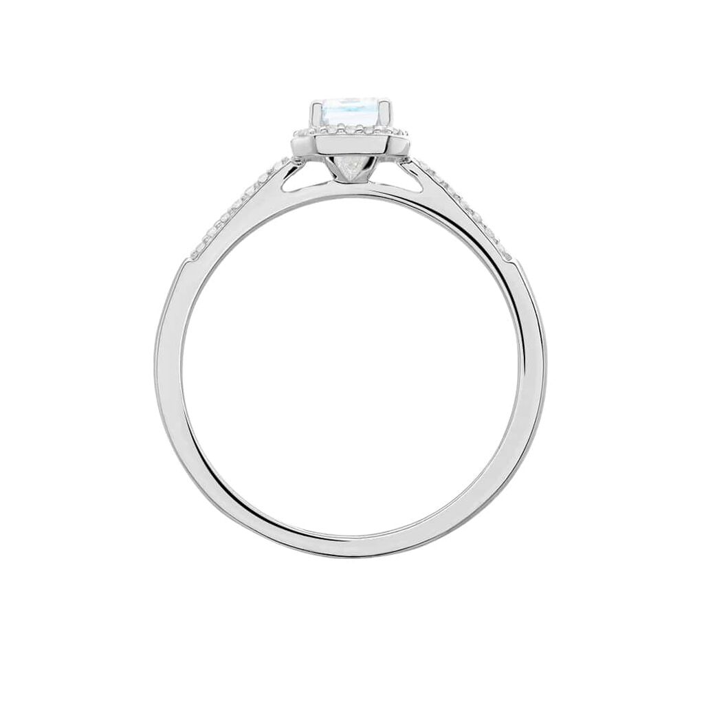 Anello Solitario Amélie Oro Bianco Topazio Cubic Zirconia - Anelli con Pietre Donna | Stroili