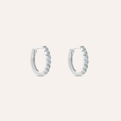 Orecchini A Cerchio Silver Rainbow Argento Rodiato Cubic Zirconia - Orecchini a Cerchio Donna | Stroili